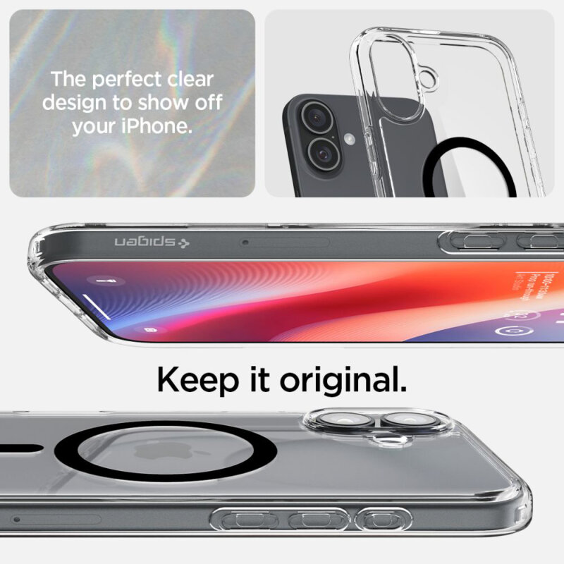 Husa iPhone 16 Plus Spigen Ultra Hybrid MagSafe, negru