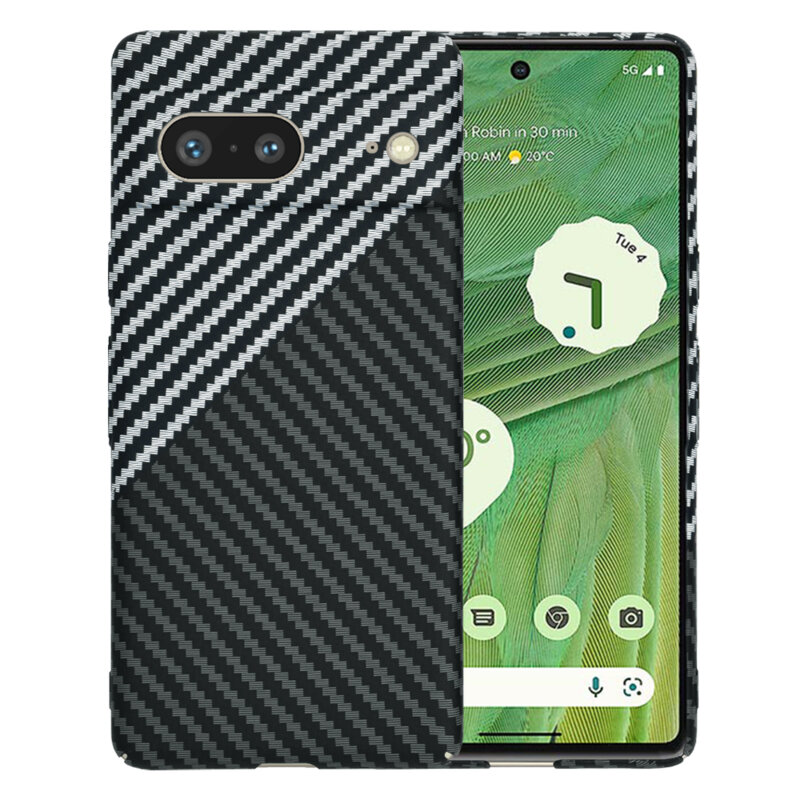 Husa Google Pixel 7 Techsuit Carbonite FiberShell, gri