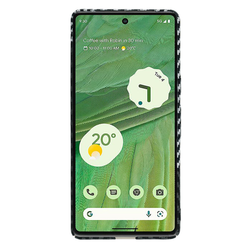 Husa Google Pixel 7 Techsuit Carbonite FiberShell, gri