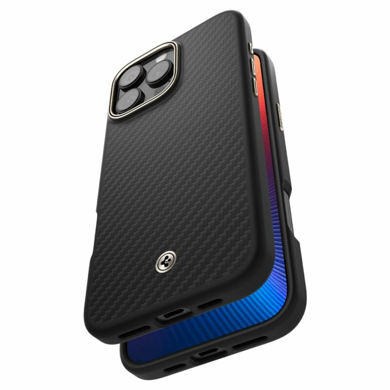 Husa iPhone 16 Pro Spigen Enzo Aramid MagSafe, desert titanium