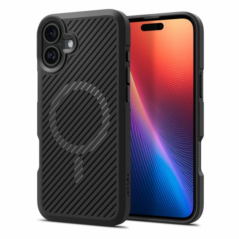 Husa iPhone 16 Spigen Core Armor MagSafe, negru