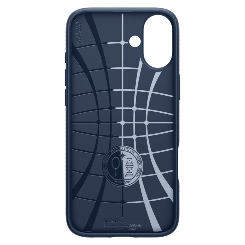 Husa iPhone 16 Spigen Liquid Air, bleumarin