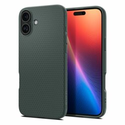 Husa iPhone 16 Spigen Liquid Air, verde