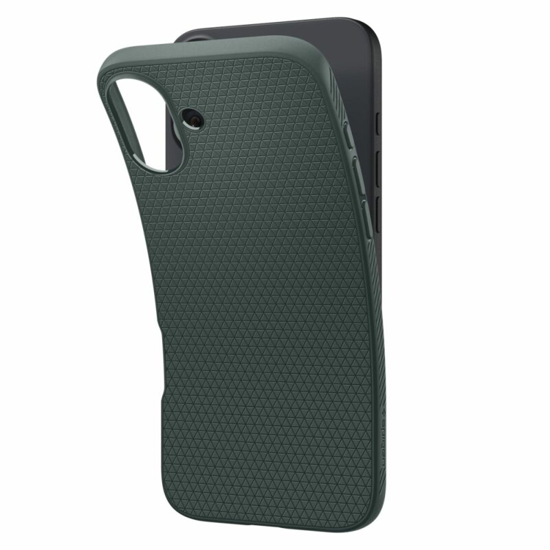 Husa iPhone 16 Spigen Liquid Air, verde