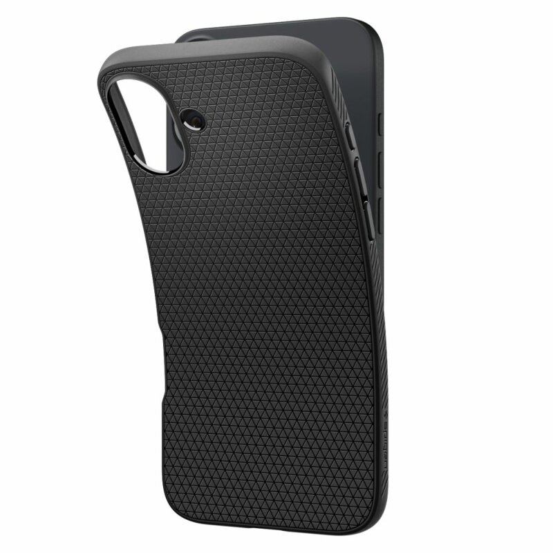 Husa iPhone 16 Spigen Liquid Air, negru