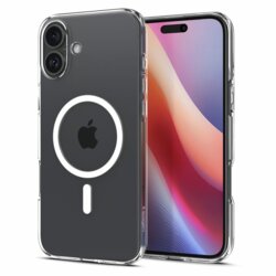 Husa iPhone 16 Spigen Liquid Crystal MagSafe, transparenta