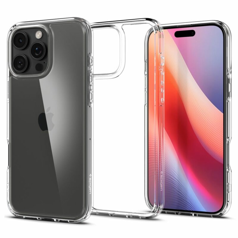 Husa iPhone 16 Pro Spigen Ultra Hybrid, transparenta