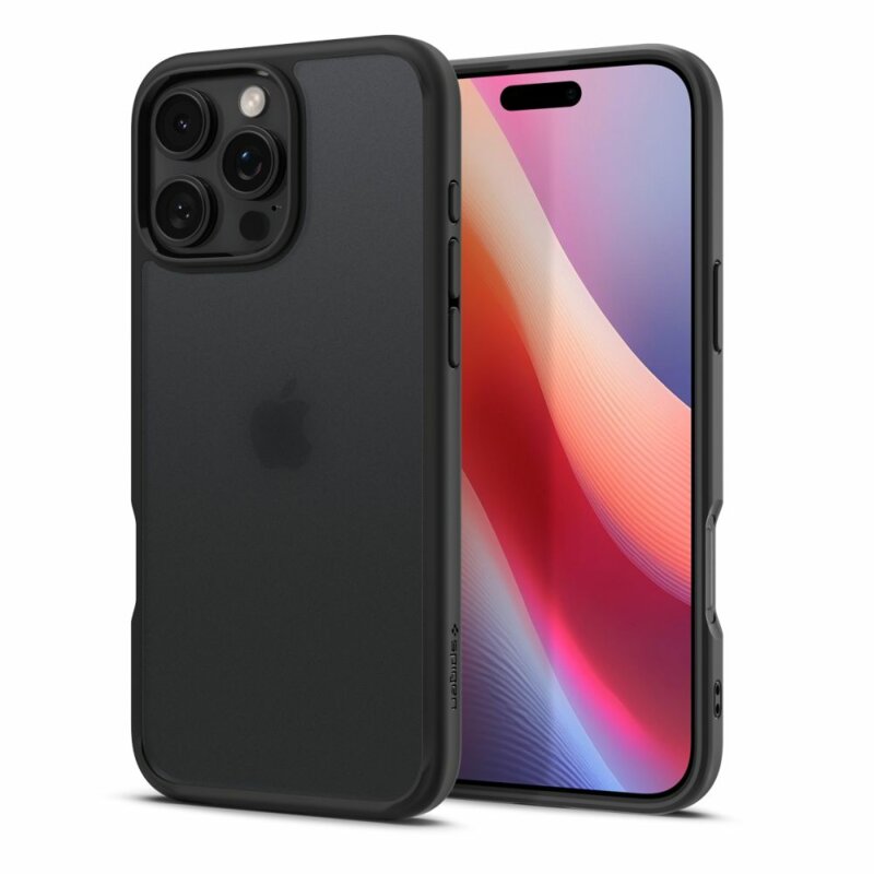 Husa iPhone 16 Pro Spigen Ultra Hybrid, negru frost