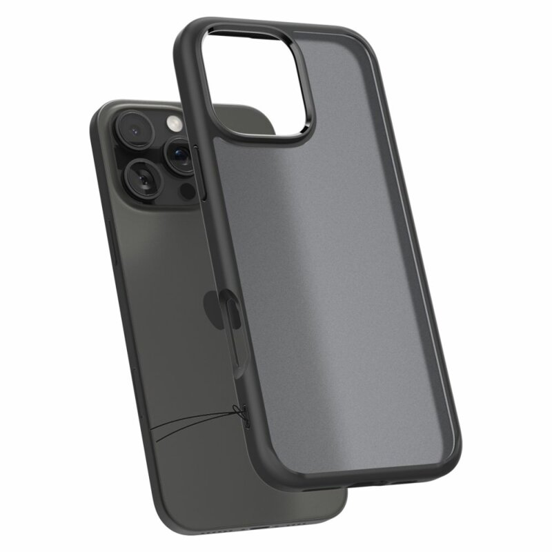 Husa iPhone 16 Pro Spigen Ultra Hybrid, negru frost