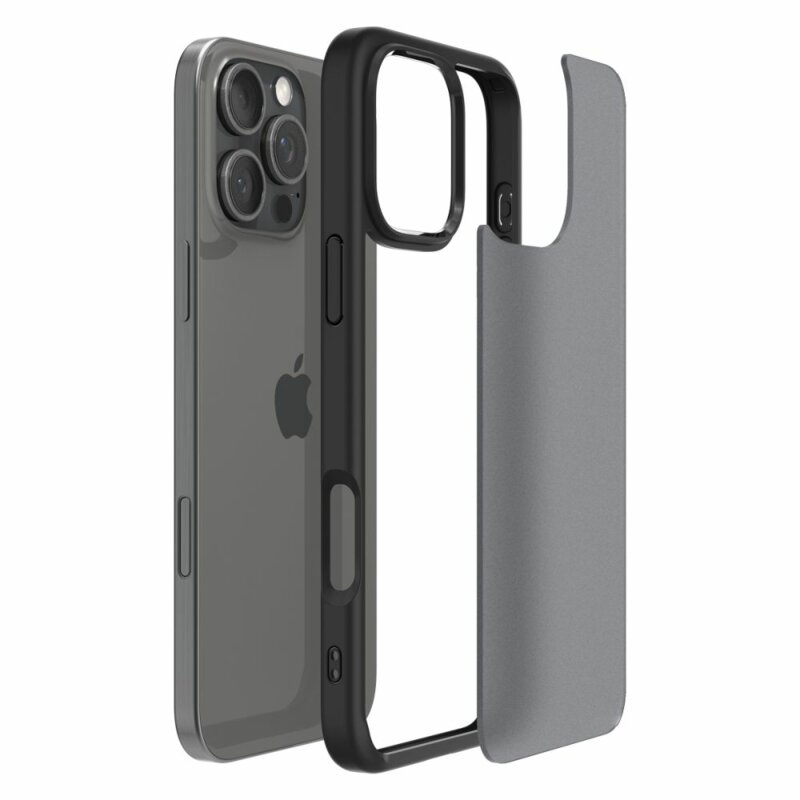 Husa iPhone 16 Pro Spigen Ultra Hybrid, negru frost