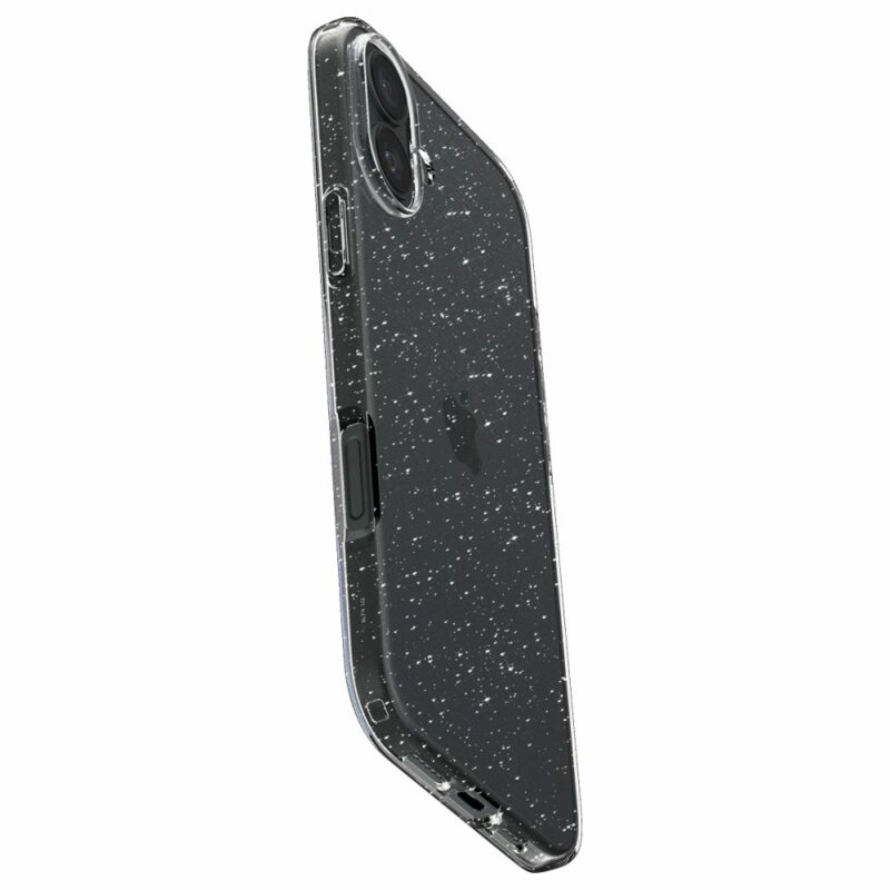 Husa iPhone 16 Spigen Liquid Crystal Glitter, Crystal Quartz