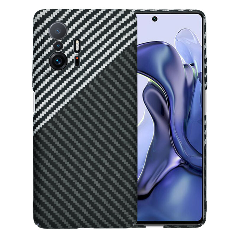 Husa Xiaomi 11T Techsuit Carbonite FiberShell, gri