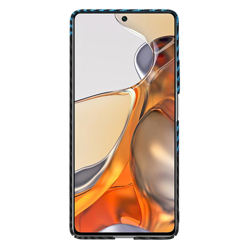 Husa Xiaomi 11T Pro Techsuit Carbonite FiberShell, bleu