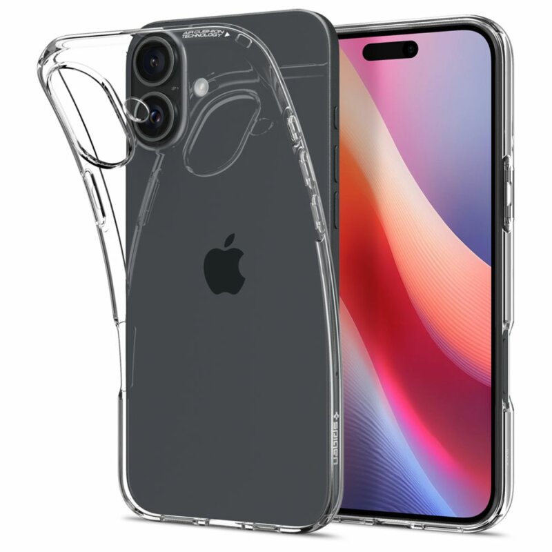 Husa iPhone 16 Spigen Liquid Crystal, transparenta