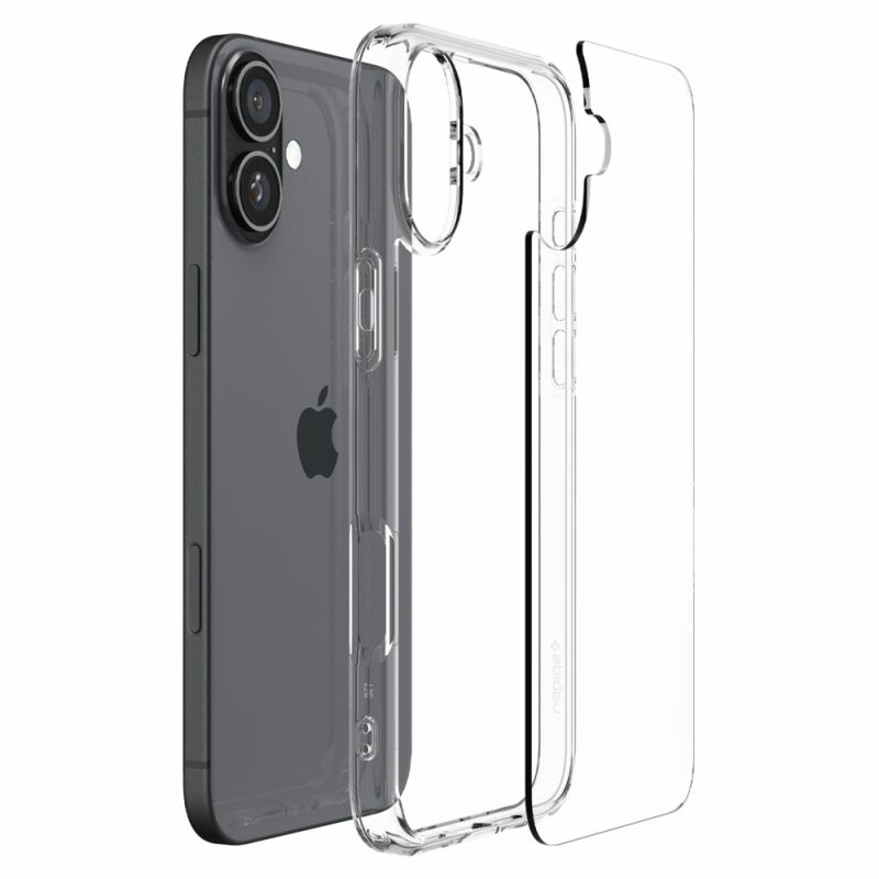 Husa iPhone 16 Plus Spigen Ultra Hybrid, transparenta