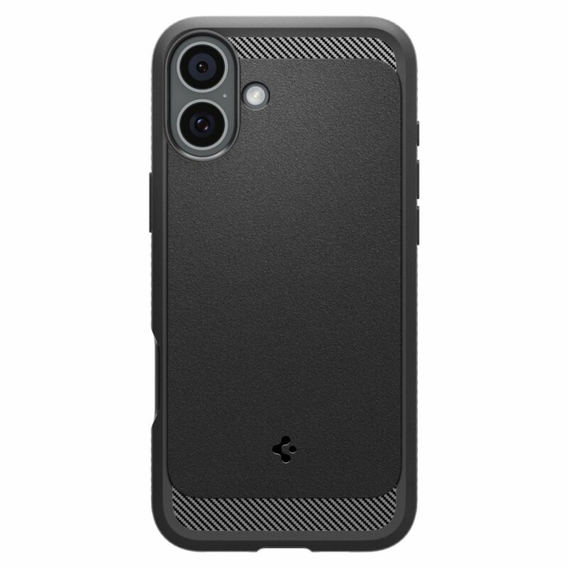 Husa iPhone 16 Spigen Rugged Armor MagSafe, negru