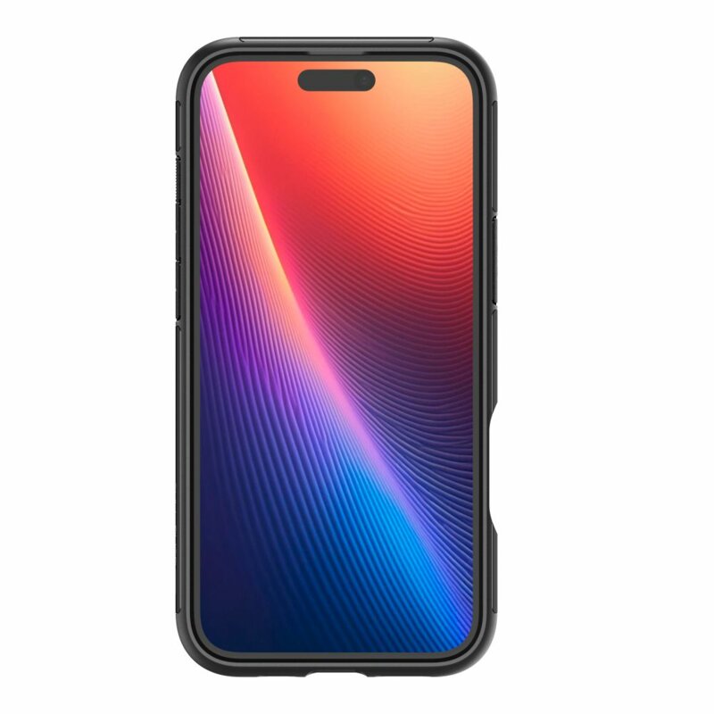 Husa iPhone 16 Spigen Slim Armor MagSafe, negru