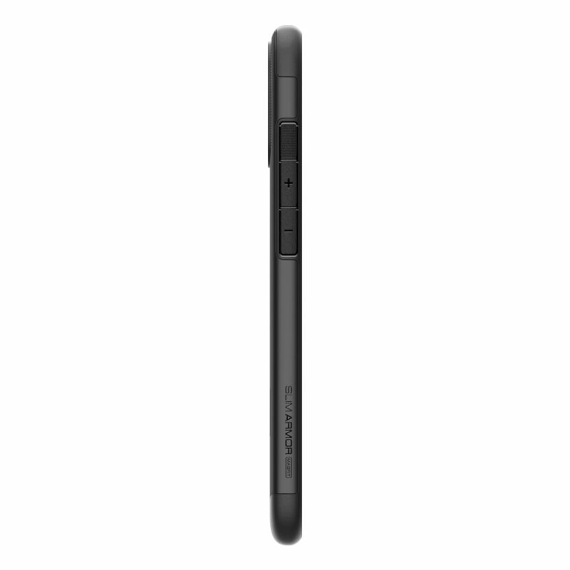 Husa iPhone 16 Spigen Slim Armor MagSafe, negru