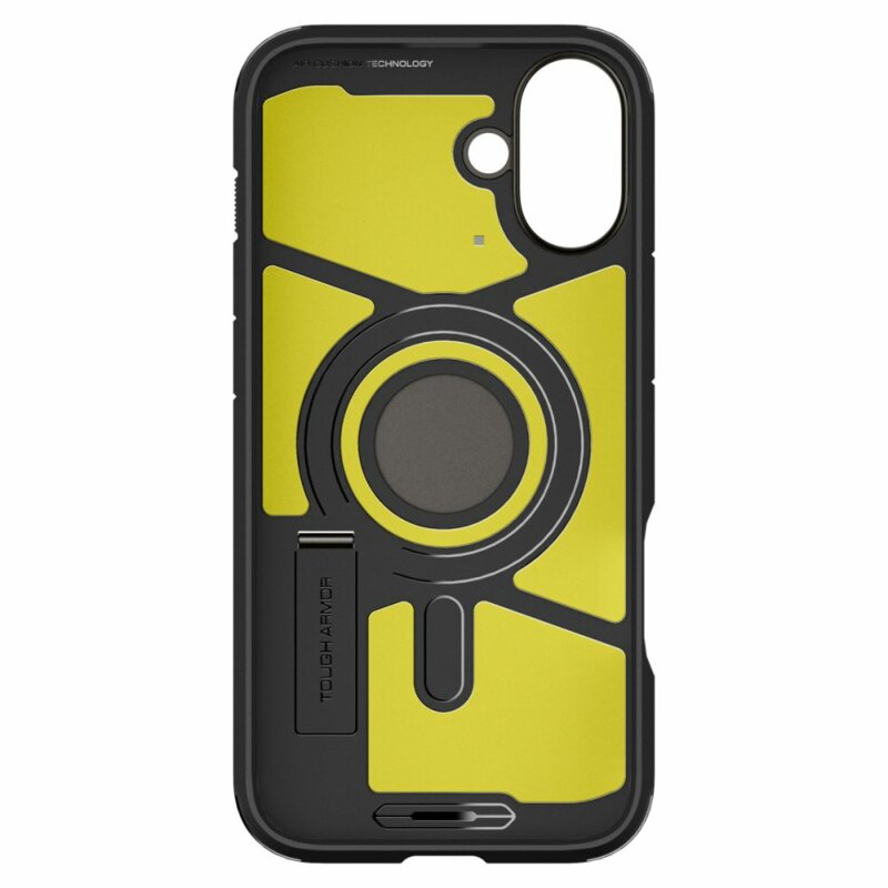 Husa iPhone 16 Spigen Tough Armor MagSafe, cenusiu