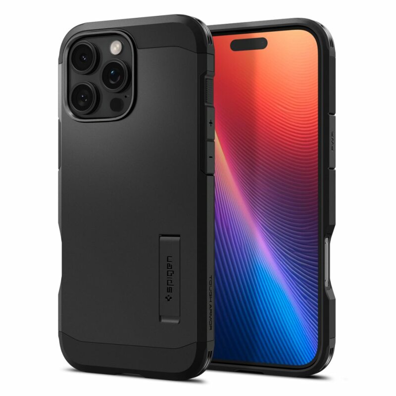 Husa iPhone 16 Pro Spigen Tough Armor MagSafe, negru