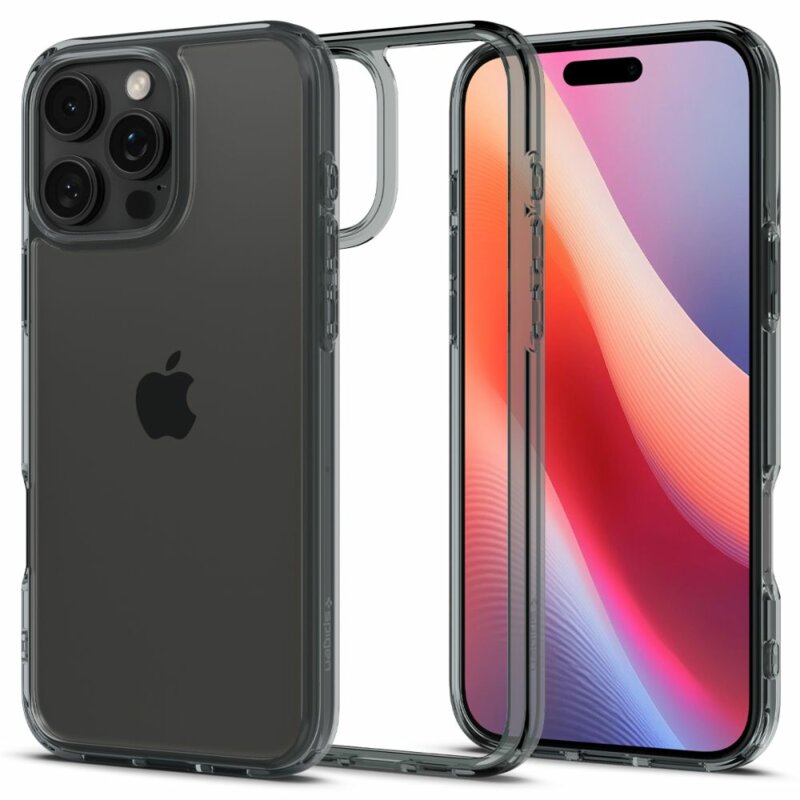 Husa iPhone 16 Pro Max Spigen Ultra Hybrid, gri
