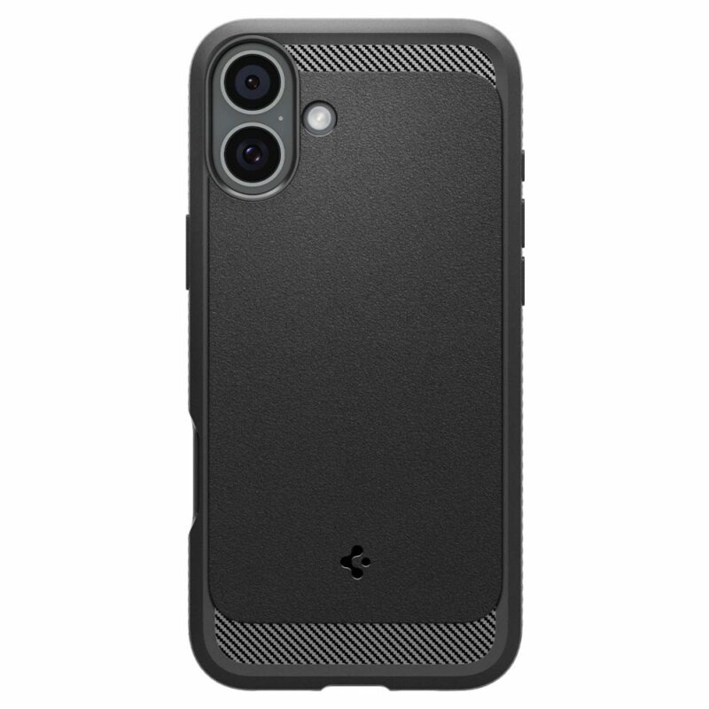 Husa iPhone 16 Plus Spigen Rugged Armor MagSafe, negru mat