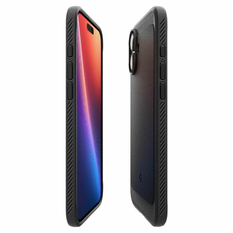 Husa iPhone 16 Plus Spigen Rugged Armor MagSafe, negru mat