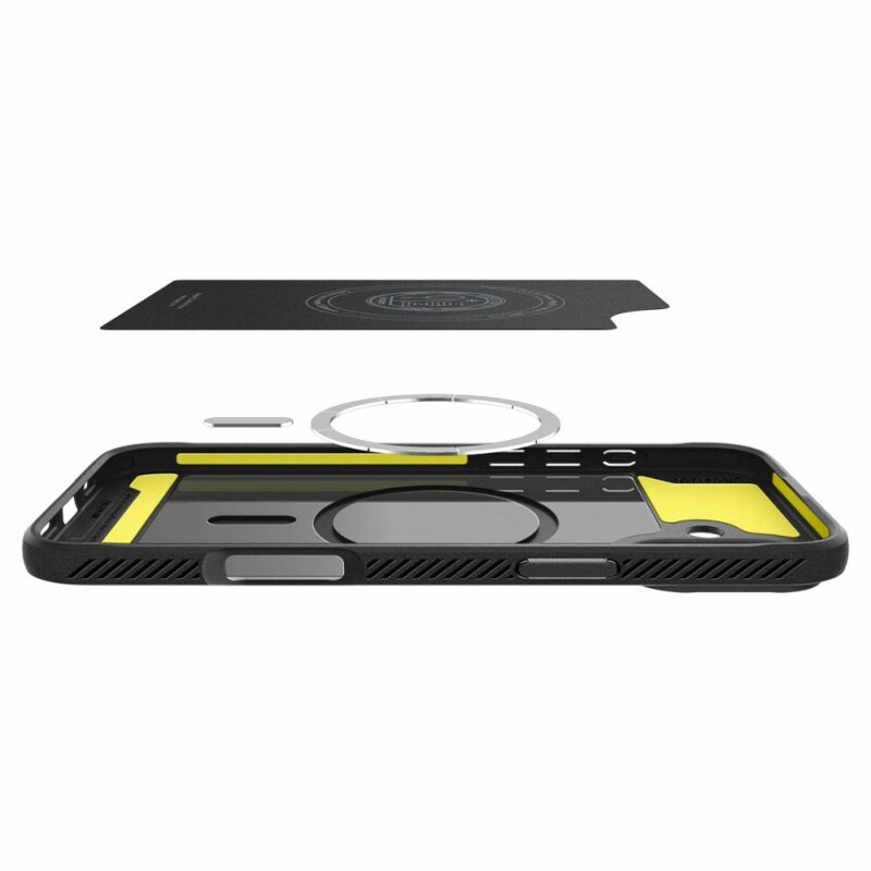 Husa iPhone 16 Plus Spigen Rugged Armor MagSafe, negru mat