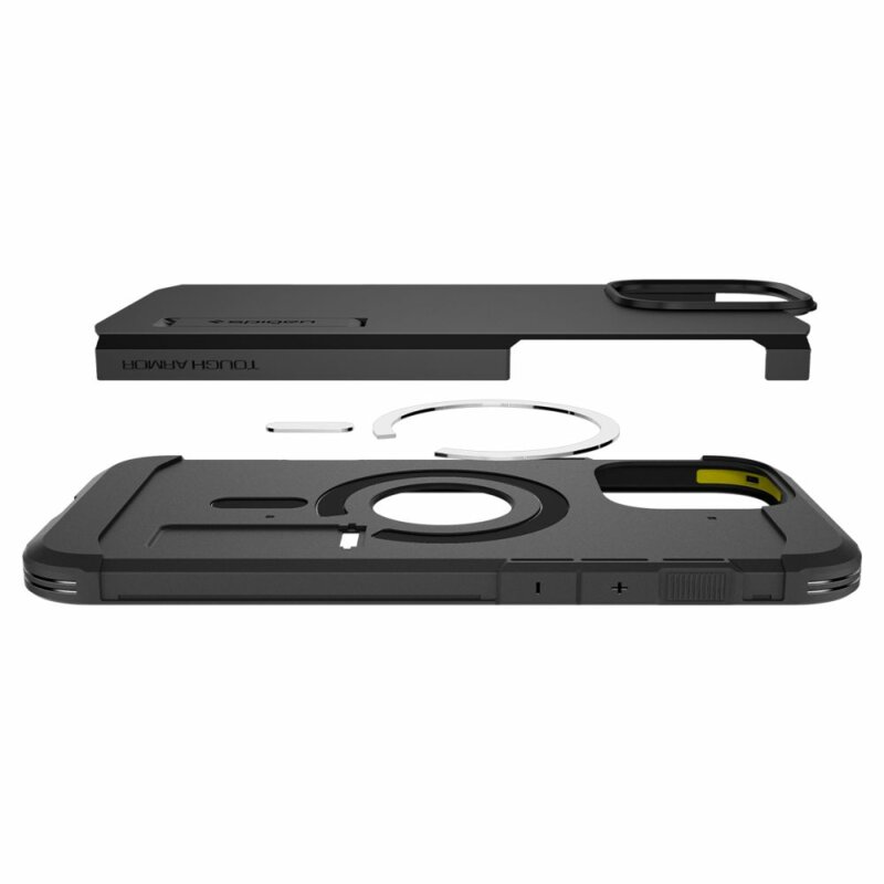 Husa iPhone 16 Pro Max Spigen Tough Armor MagSafe, negru