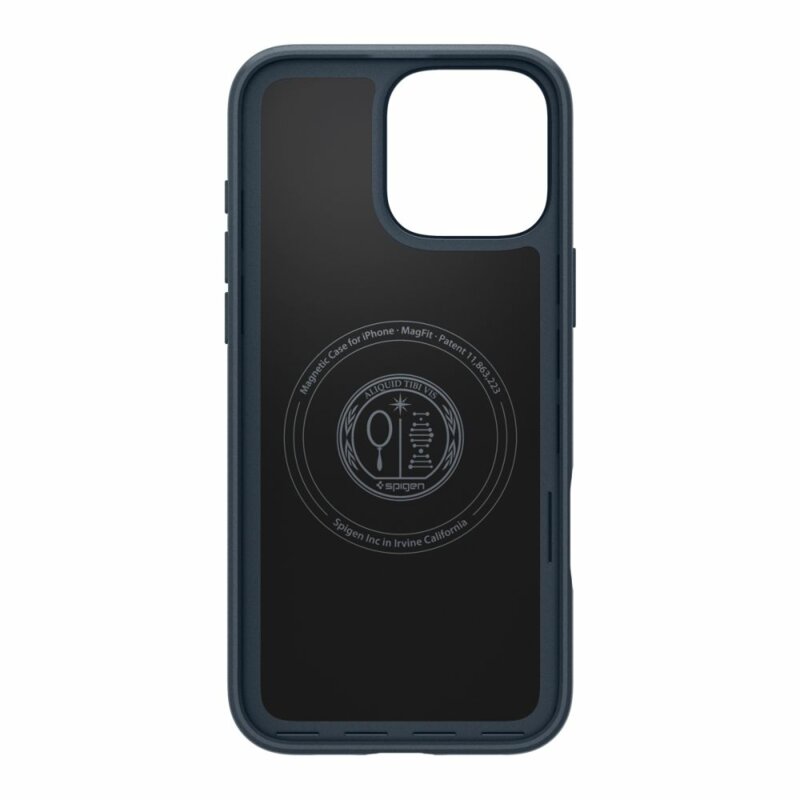 Husa iPhone 16 Pro Max Spigen Thin Fit MagSafe, albastru inchis