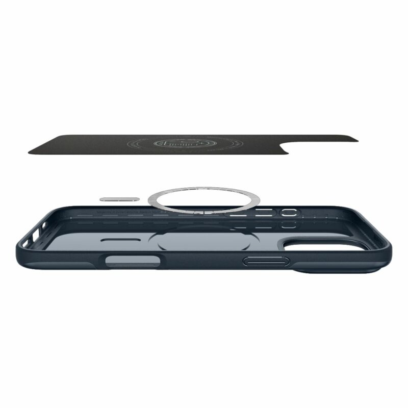 Husa iPhone 16 Pro Max Spigen Thin Fit MagSafe, albastru inchis
