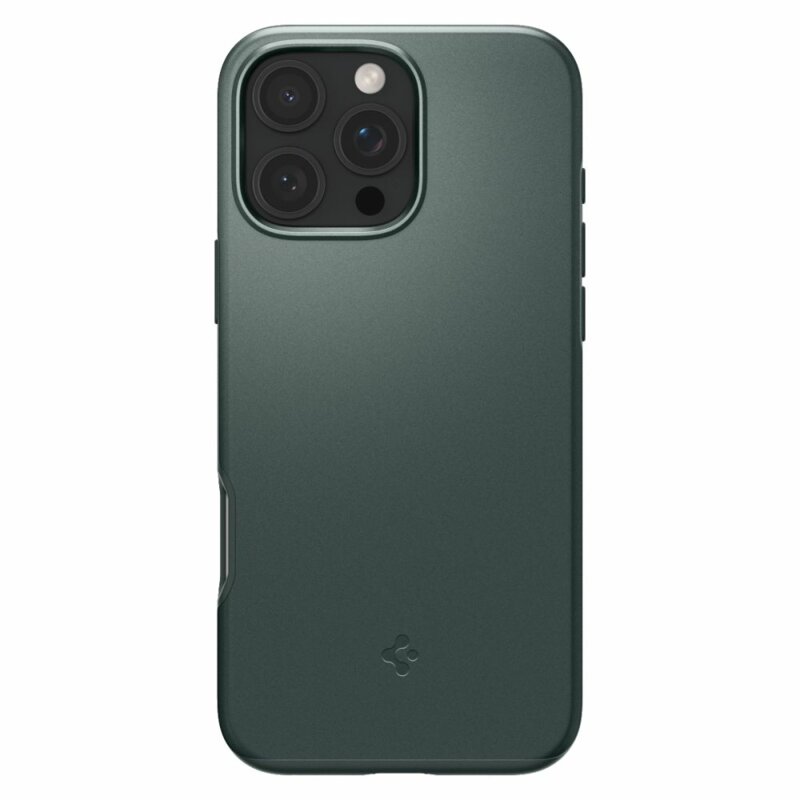 Husa iPhone 16 Pro Max Spigen Thin Fit MagSafe, verde inchis