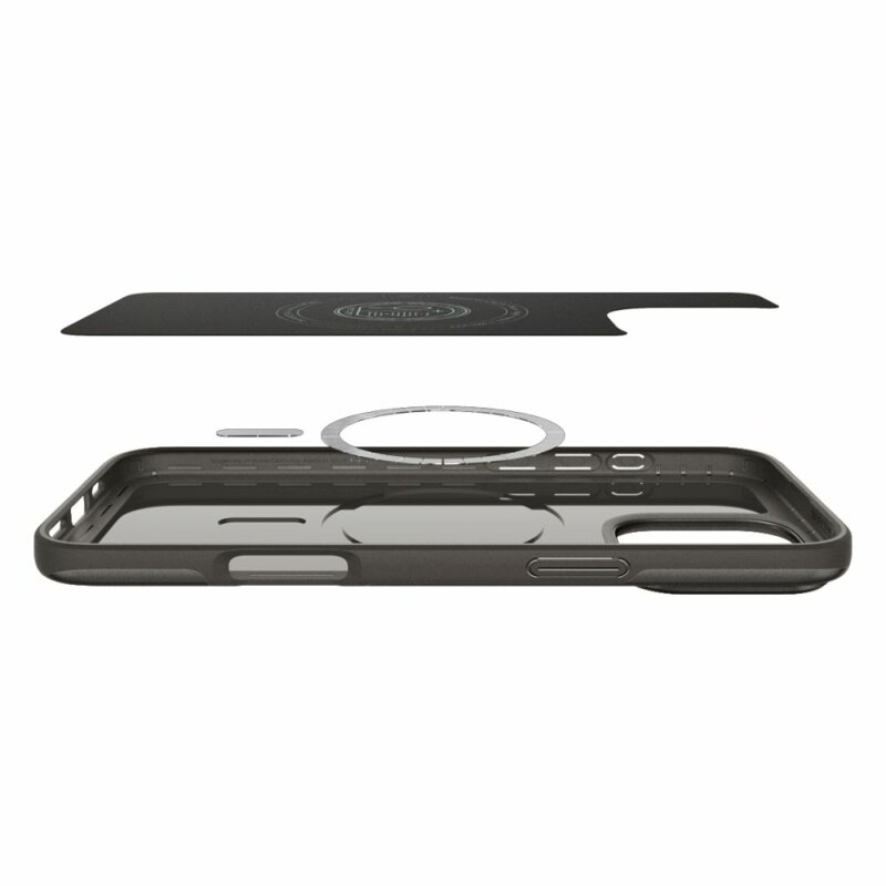 Husa iPhone 16 Pro Max Spigen Thin Fit MagSafe, cenusiu