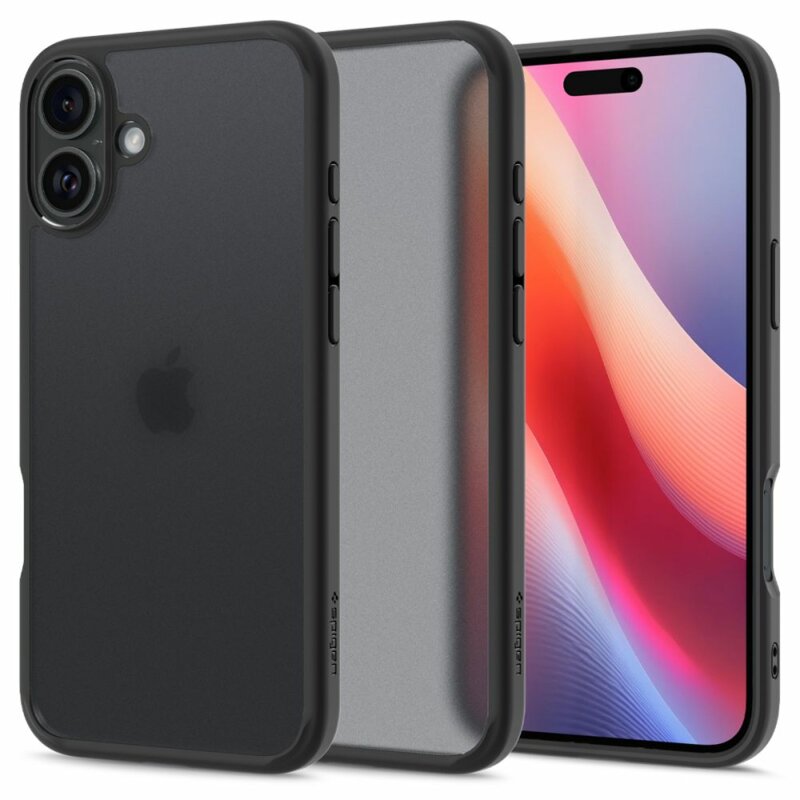 Husa iPhone 16 Spigen Ultra Hybrid, cenusiu