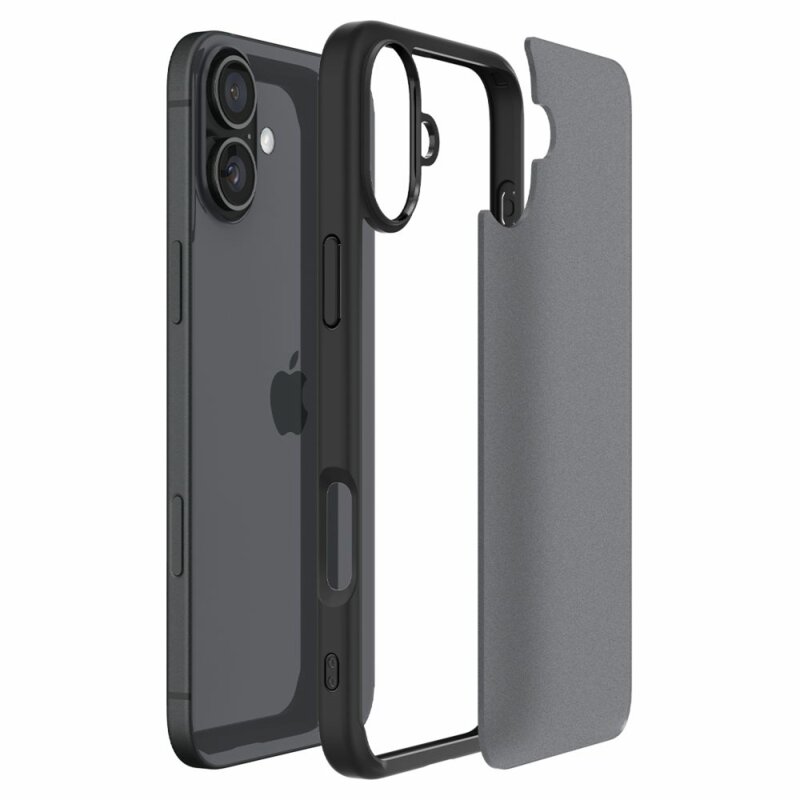 Husa iPhone 16 Spigen Ultra Hybrid, cenusiu