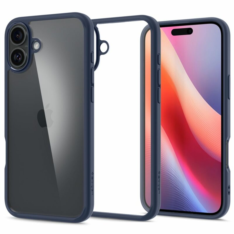 Husa iPhone 16 Spigen Ultra Hybrid, bleumarin