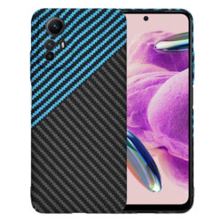 Husa Xiaomi Redmi Note 12S Techsuit Carbonite FiberShell, bleu
