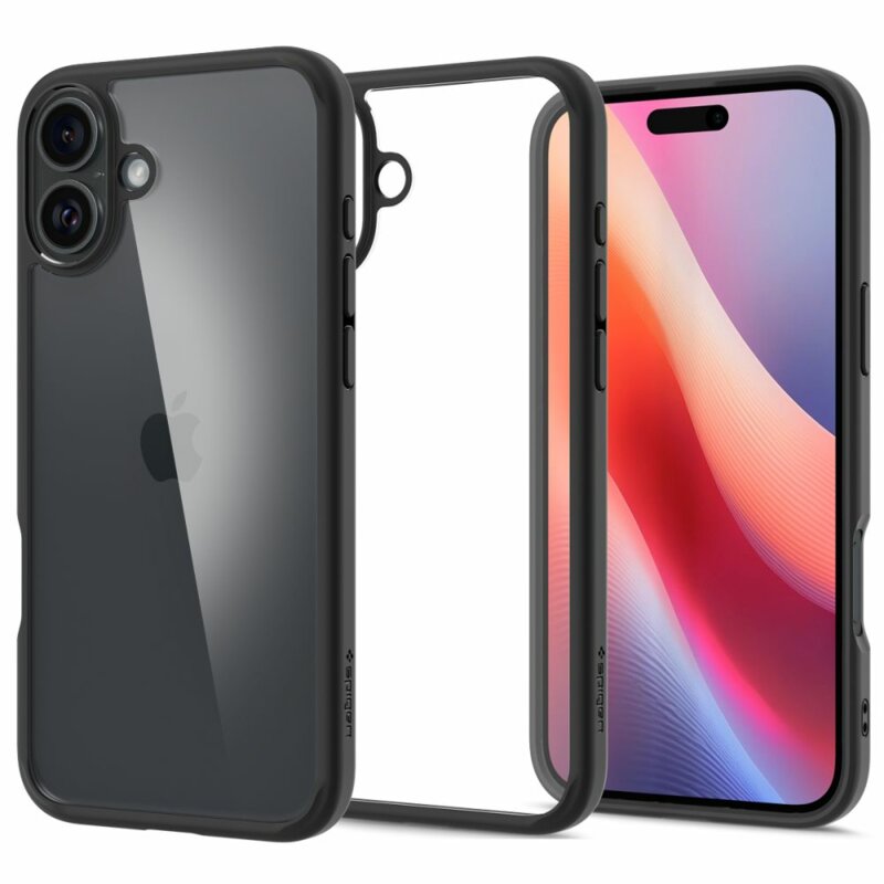 Husa iPhone 16 Spigen Ultra Hybrid, negru