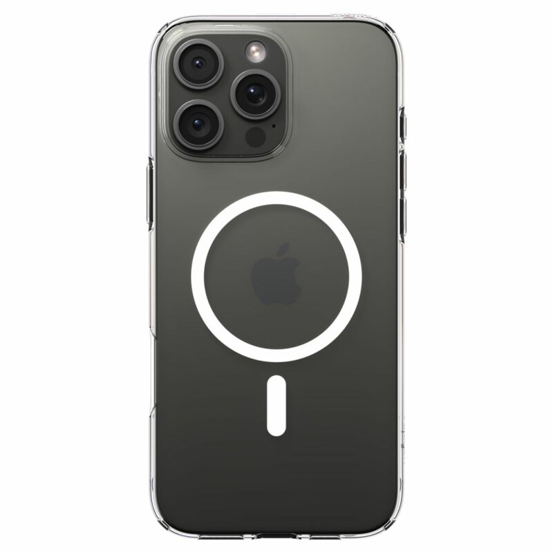 Husa iPhone 16 Pro Spigen Liquid Crystal MagSafe, transparenta