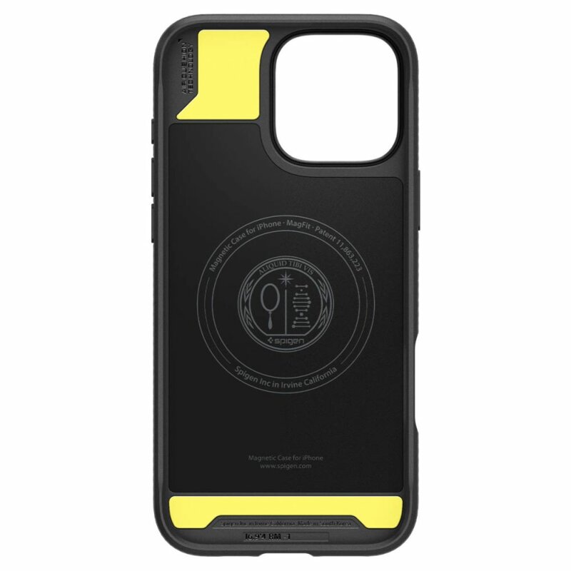 Husa iPhone 16 Pro Max Spigen Rugged Armor MagSafe, negru mat