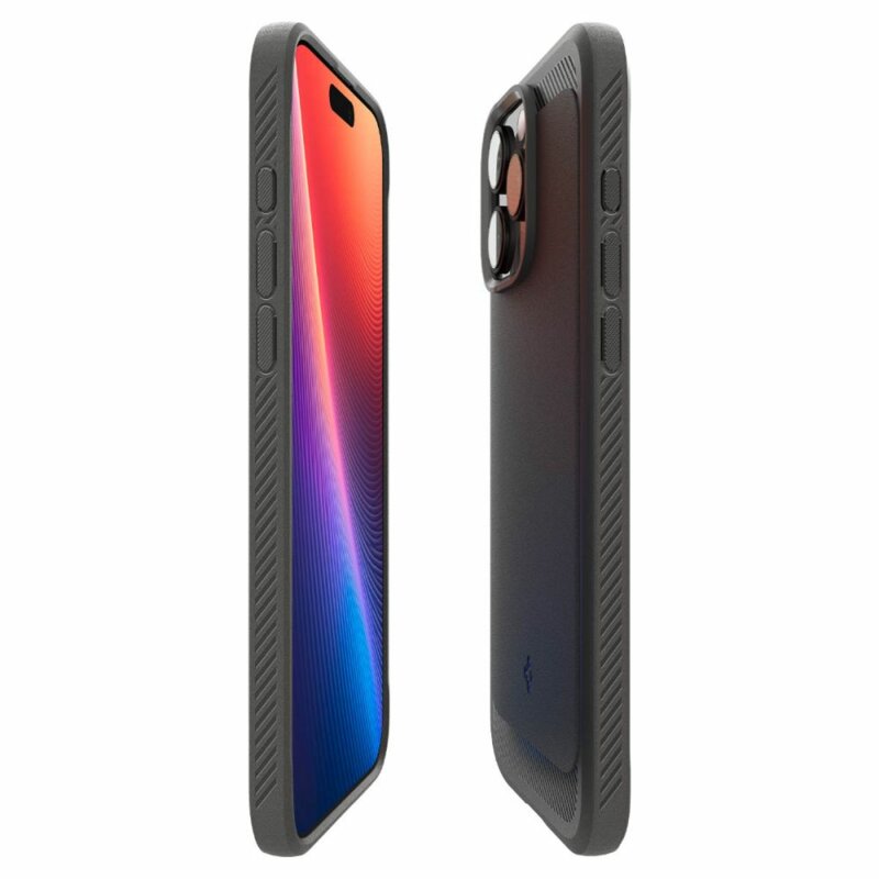 Husa iPhone 16 Pro Max Spigen Rugged Armor MagSafe, negru mat