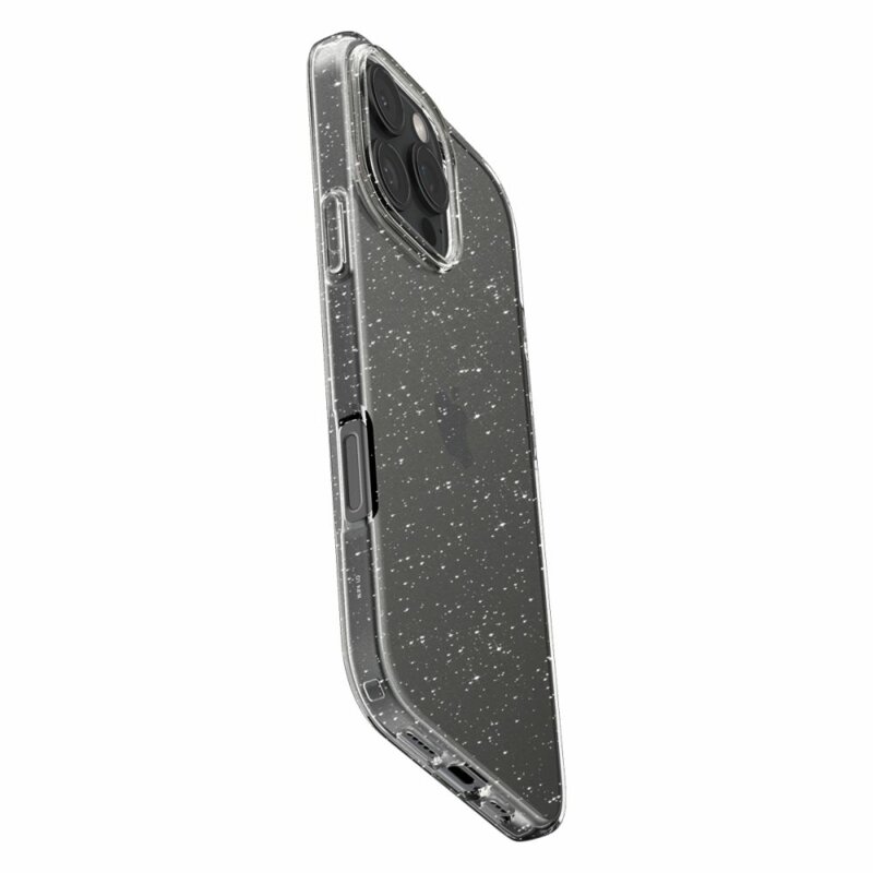 Husa iPhone 16 Pro Spigen Liquid Crystal Glitter, Crystal Quartz