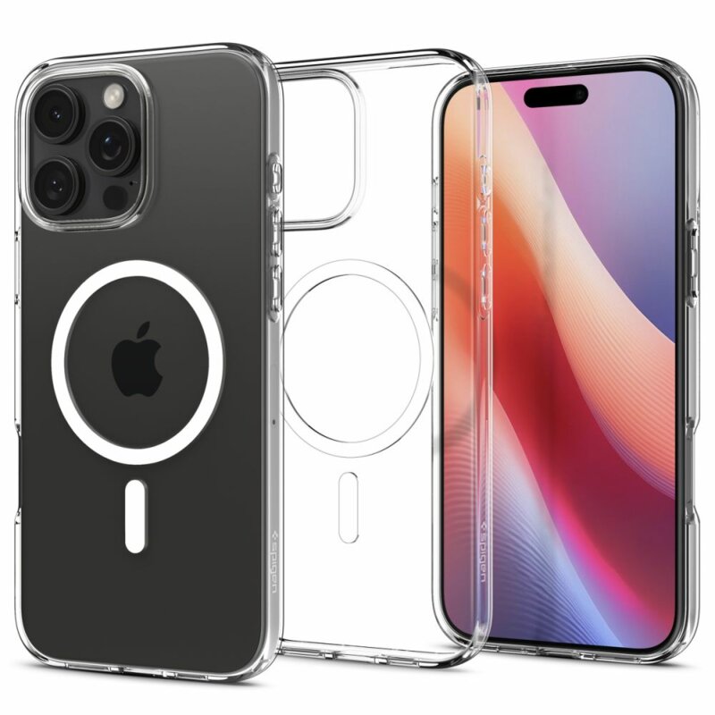 Husa iPhone 16 Pro Max Spigen Liquid Crystal MagSafe, transparenta