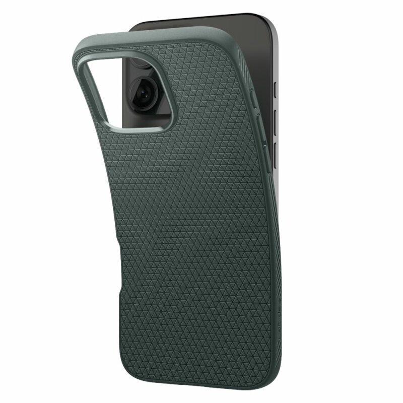 Husa iPhone 16 Pro Spigen Liquid Air, verde