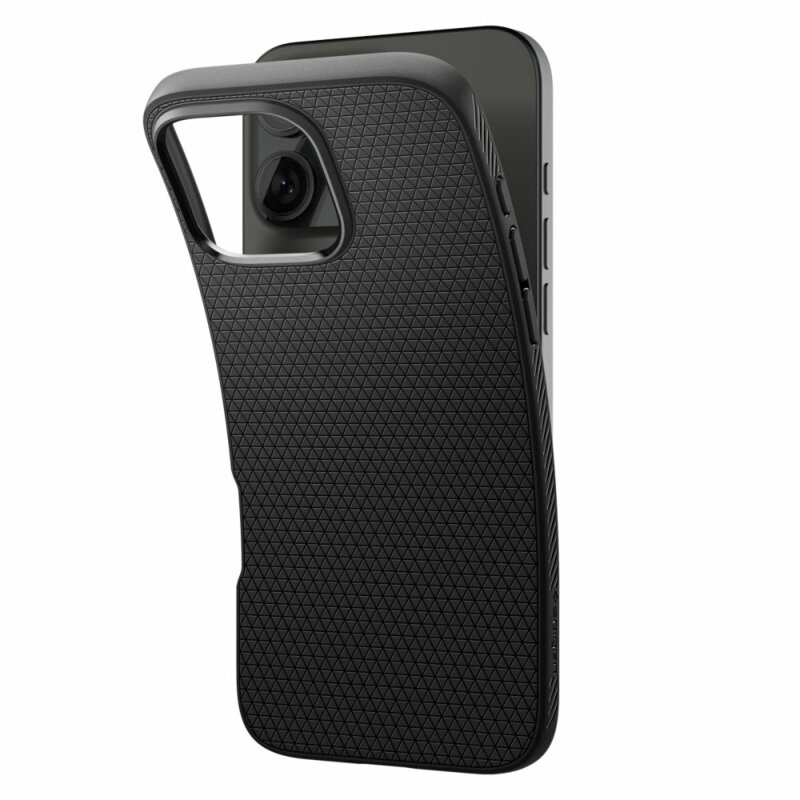 Husa iPhone 16 Pro Spigen Liquid Air, negru