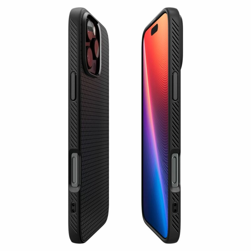 Husa iPhone 16 Pro Spigen Liquid Air, negru