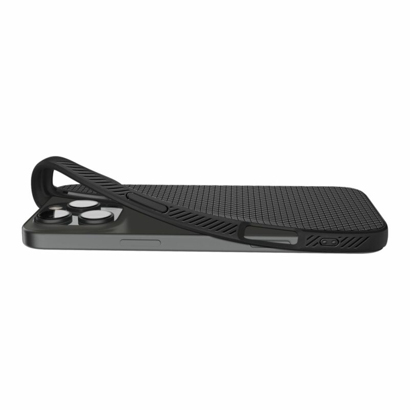 Husa iPhone 16 Pro Spigen Liquid Air, negru