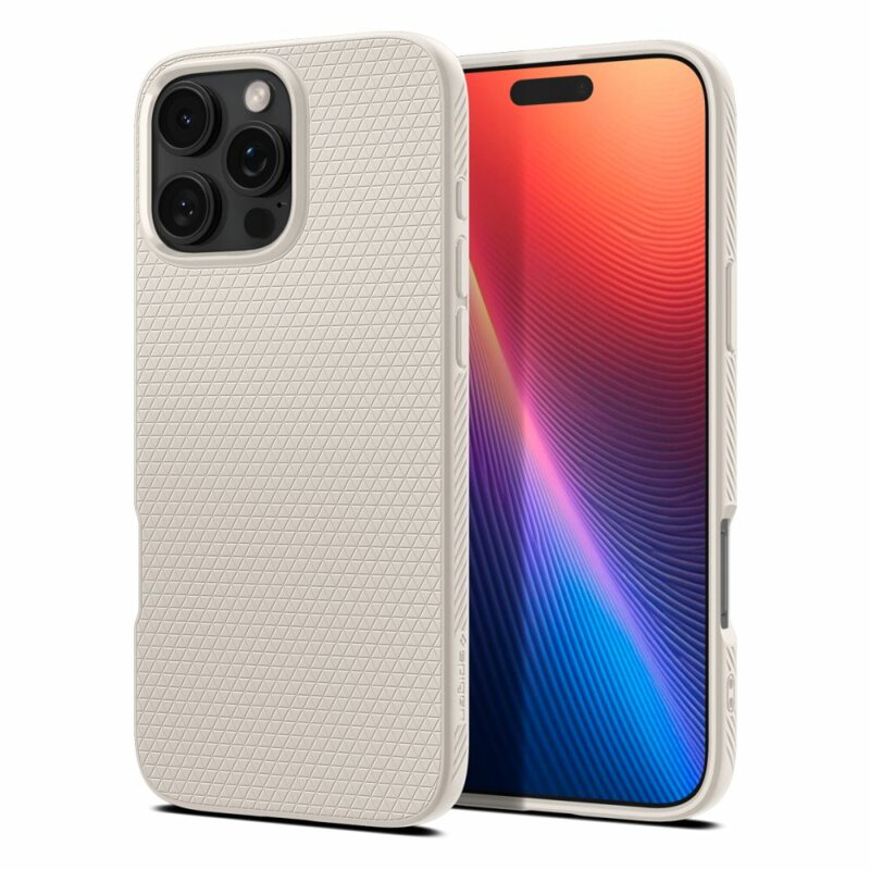 Husa iPhone 16 Pro Max Spigen Liquid Air, natural