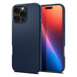 Husa iPhone 16 Pro Max Spigen Liquid Air, bleumarin