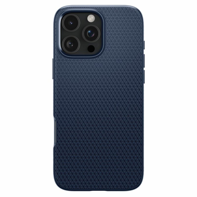 Husa iPhone 16 Pro Max Spigen Liquid Air, bleumarin